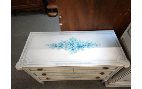 COMMODE STYLE LOUIS XVI PEINTE