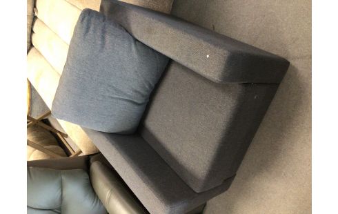 FAUTEUIL TISSU GRIS EN ETAT