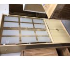 VITRINE COULEUR HETRE 4 PORTES EN ETAT