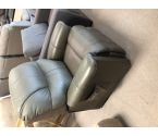 FAUTEUIL CUIR GRIS RELAX ELECTRIQUE