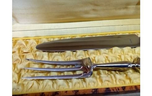 LOT DE 2 COUVERTS INOX