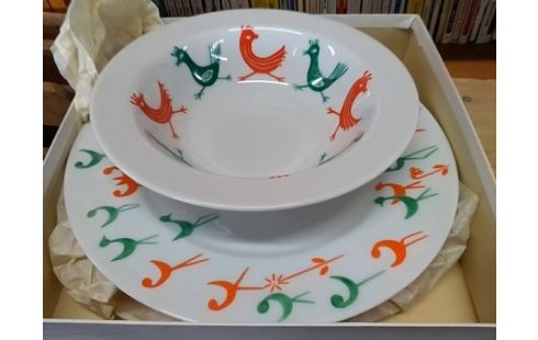 LOT DE 2 ASSIETTES F HATINGUAIS