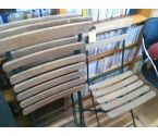 LOT DE 4 CHAISES PLIANTE DE JARDIN