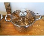 FAITOUT INOX AVEC COUVERCLE D18