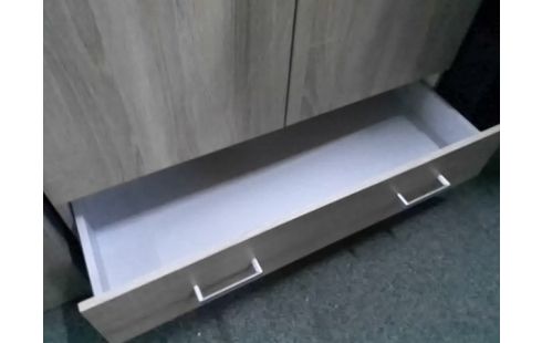 ARMOIRE 2P 1T IMITATION CHENE (ETAGERES)