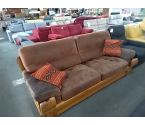 BANQUETTE +1 FAUTEUIL CHENE ET MICROFIBRE