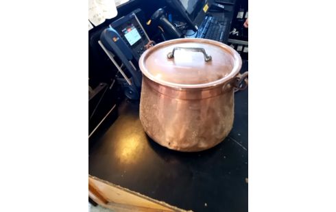 CHAUDRON + COUVERCLE CUIVRE MM