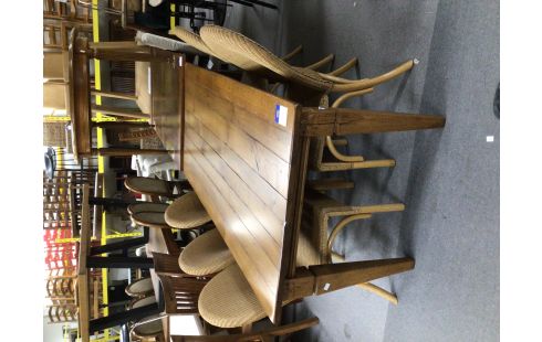 CHAISE VANNERIE LOT DE 5