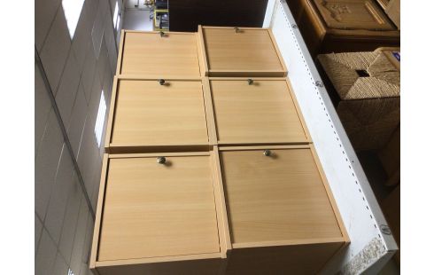 ETAGERE 1 PORTE COULEUR HETRE