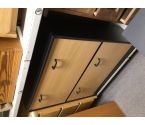 MEUBLE A CHAUSSURES 2 PORTES COULEUR HETRE