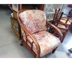 FAUTEUIL ROTIN TISSU