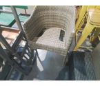 FAUTEUIL JARDIN GRIS TRESSÉ
