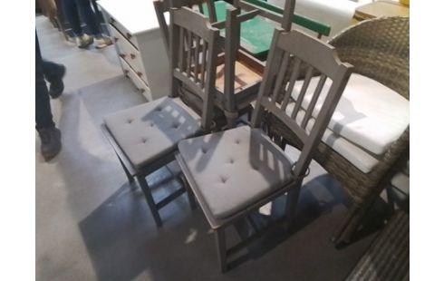 CHAISE X4 PIN GRISES