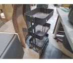 DESSERTE A ROULETTES METAL GRIS