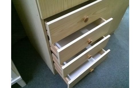 ARMOIRE 2P 4T (PENDERIE+ETAGERES)