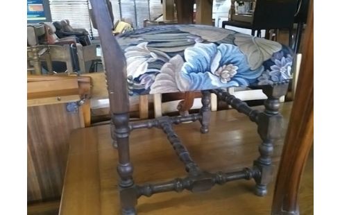 LOT DE 4 CHAISES TISSU MOTIF FLORAL