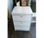 COMMODE 3 TIROIRS BLC NACRÉ