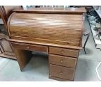 BUREAU CYLINDRE CHÊNE STYLE NOYER