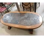 TABLE BASSE CHÊNE ARDOISE