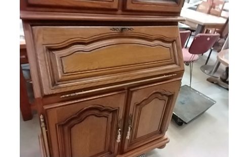 SECRETAIRE A PENTE BUREAU CHÊNE CLEFS