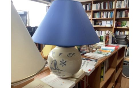 LAMPE POISSON BLEU