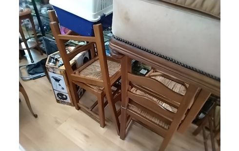 CHAISE PAILLEE X4