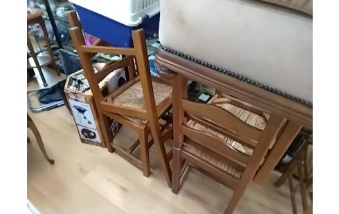 CHAISE PAILLEE X4
