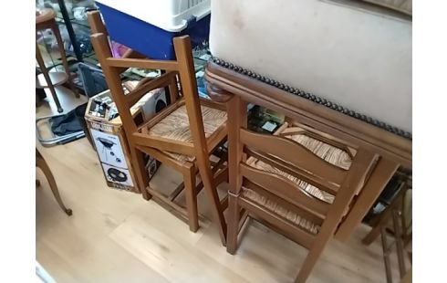 CHAISE PAILLEE X4