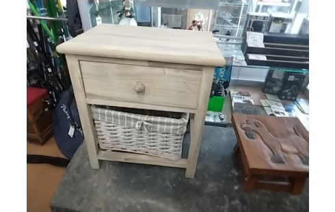 CHEVET BOIS PANIER