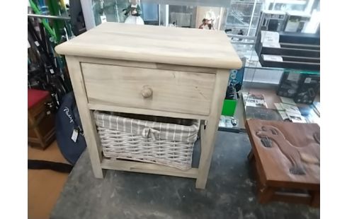 CHEVET BOIS PANIER