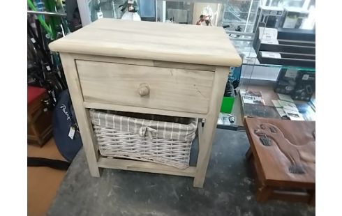 CHEVET BOIS PANIER