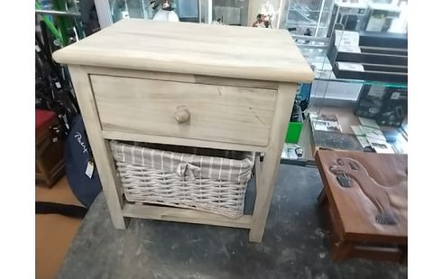 CHEVET BOIS PANIER