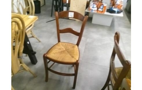4 CHAISES PAILLEE .