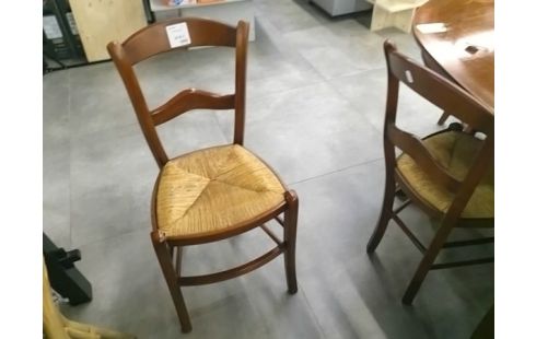 4 CHAISES PAILLEE .