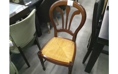 4 CHAISES PAILLEE RUSTIQUE