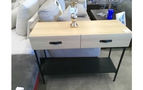 CONSOLE 2 TIROIRS 1 ETAGERE .