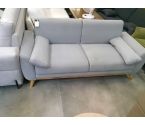 CANAPE 2 PLACES TISSU GRIS