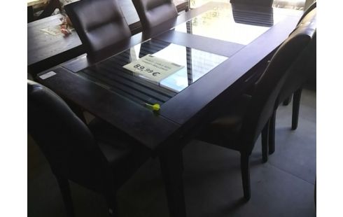 TABLE BOIS MASSIF+ RALLONGE
