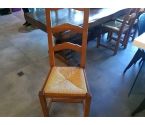6 CHAISES PAILLEES