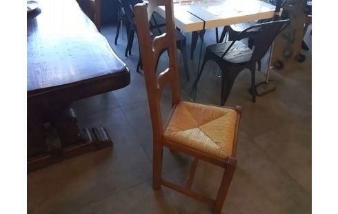 6 CHAISES PAILLEES