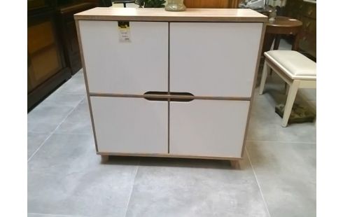 MEUBLE DE RANGEMENT BLANC 4 PORTES