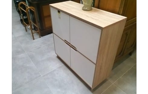MEUBLE DE RANGEMENT BLANC 4 PORTES