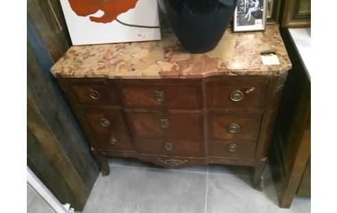 COMMODE DESSUS MARBRE ST EPOQUE DE TRANSITION