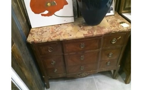 COMMODE DESSUS MARBRE ST EPOQUE DE TRANSITION