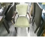 CHAISE X 4 ASSISE TISSU VERT ANNEE 50/60
