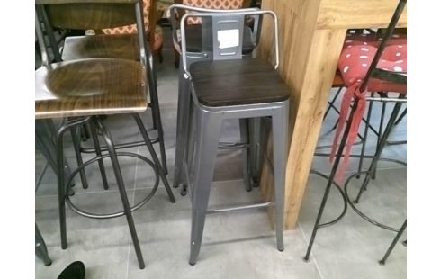 TABOURET DE BAR METAL GRIS OU NOIR