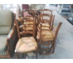 6 CHAISES PAILLEES