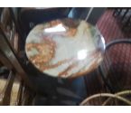 TABLE BASSE RONDE PLATEAU ONYX