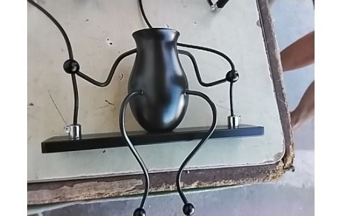 SUSPENSION MODERNE METAL NOIR