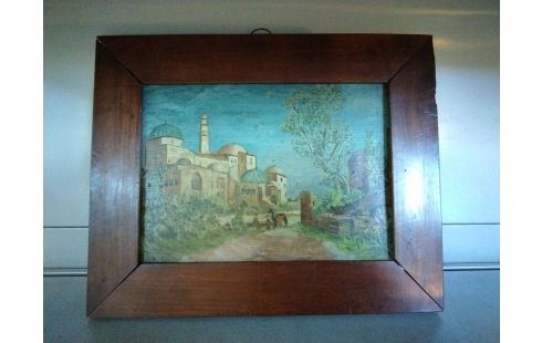HUILE SUR PANNEAU ORIENTALISTE